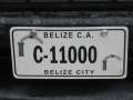805 Belize Nummernschild