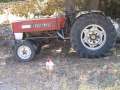 110 Hahn bewacht Traktor