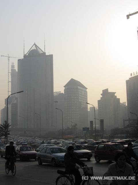 8600 Hochh�user und Beijing-Traffic