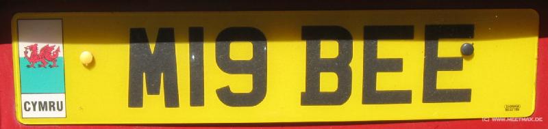 3518_Wales_number_plate